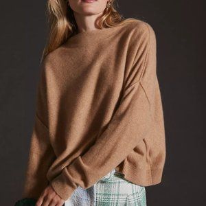 Anthropologie Cashmere Honey Mock Sweater